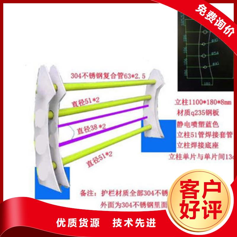 不锈钢复合管护栏-【防撞护栏】专业生产制造厂