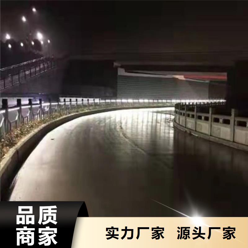 不锈钢桥梁防撞护栏河道景观灯光护栏,桥梁护栏品质无所畏惧