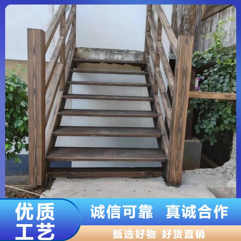 廊架长廊木纹漆全包施工价格#钢结构金属面#凉亭花架#仿古建筑