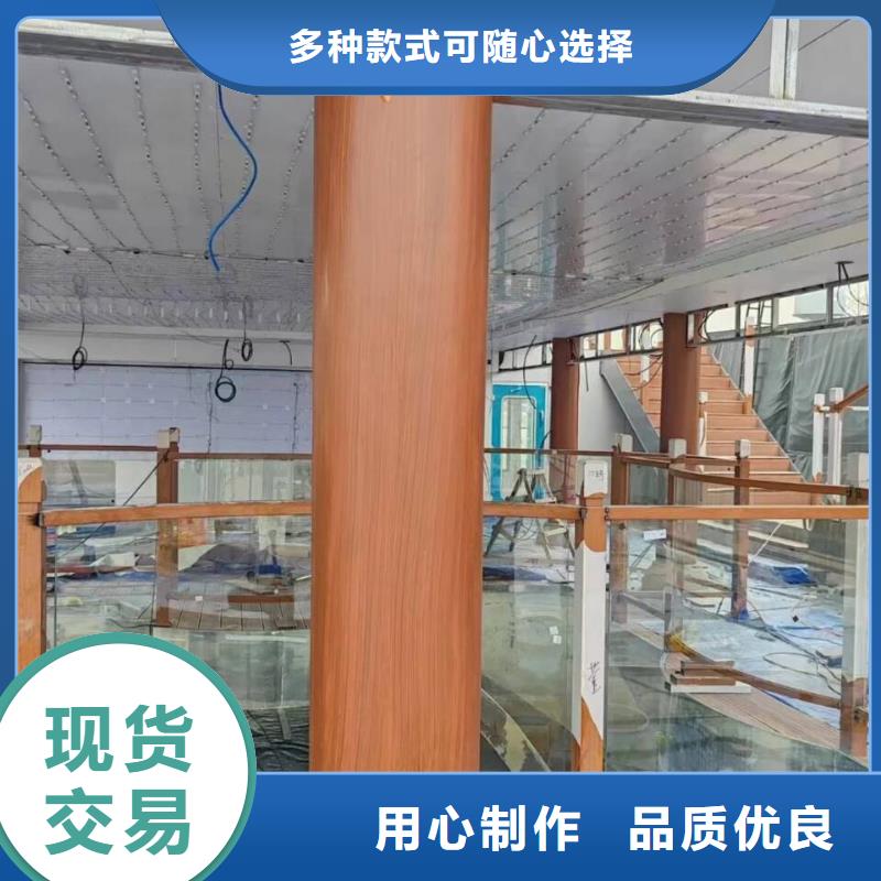 凉亭花架木纹漆批发价格#方钢圆管#长廊护栏#园林建筑