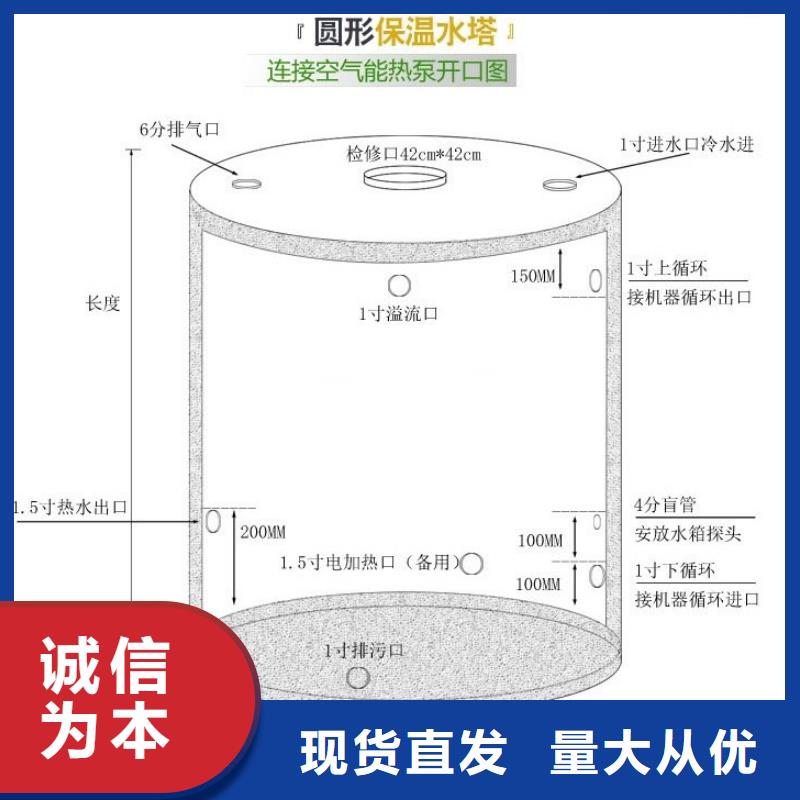 县不锈钢圆柱形水箱规格齐全